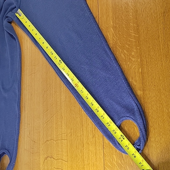 Blue Basic Editions Stirrup Pants Vintage 21" Elastic Waist - Picture 5 of 8